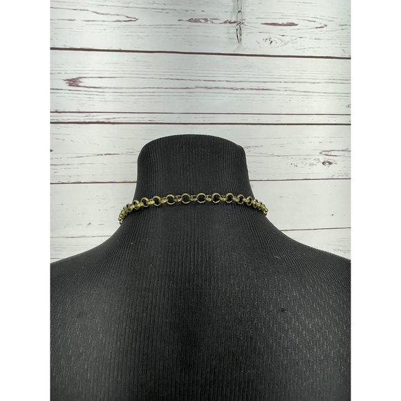 Classic Long Multi Colored Beads Antique Gold Tone‎ Circular Clear Bead Dangling - Picture 2 of 7